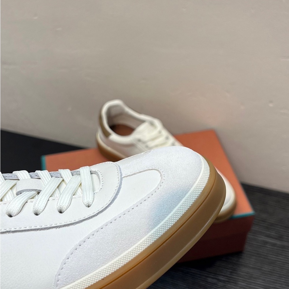 Loro Piana Tennis Walk Sneakers Classic WhiteLaced Shoes - Picture 8 of 8